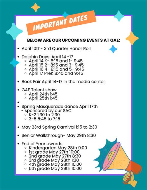 Important Dates 